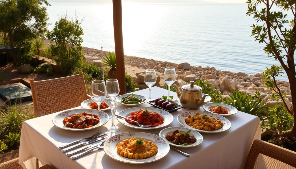 Dead Sea dining experience with local Jordanian dishes Dead Sea dining experience with local Jordanian dishes