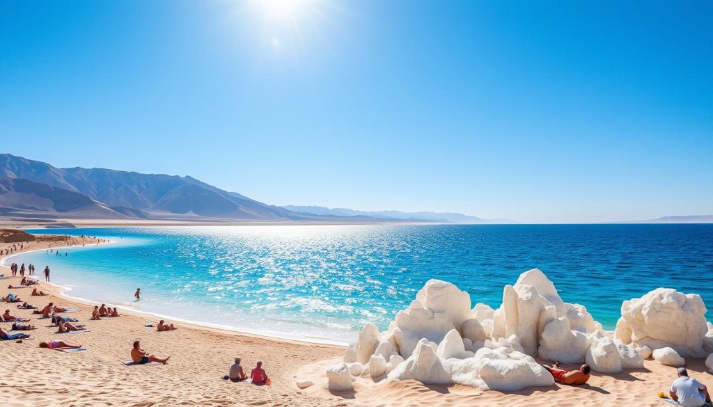 Dead Sea in summer Dead Sea in summer
