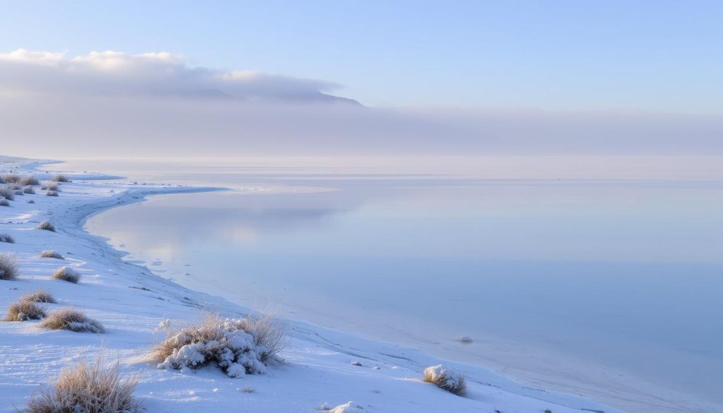 Dead Sea in winter Dead Sea in winter
