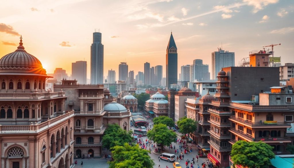 Dhaka architecture showcasing historical and modern structures Dhaka architecture showcasing historical and modern structures