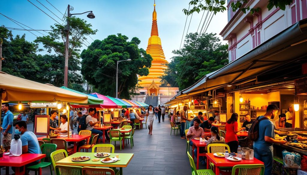 Dining near Shwedagon Pagoda Dining near Shwedagon Pagoda