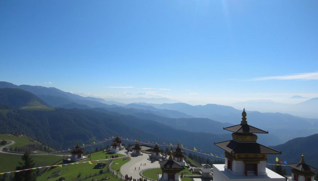 Dochula Pass with panoramic views Dochula Pass with panoramic views