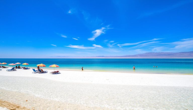 Does the Dead Sea have public beaches?