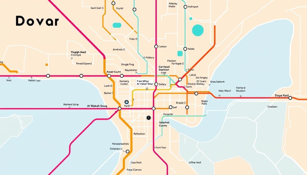 Doha Metro map Doha Metro map