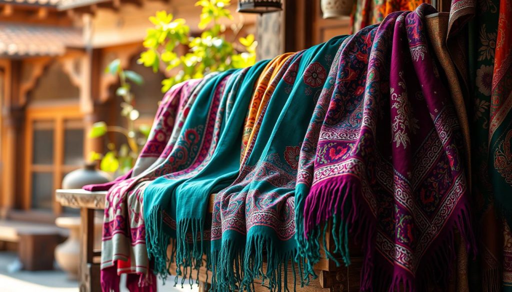 Embroidered shawls Embroidered shawls