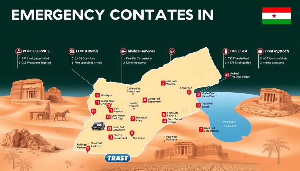 Emergency contacts in Jordan Emergency contacts in Jordan