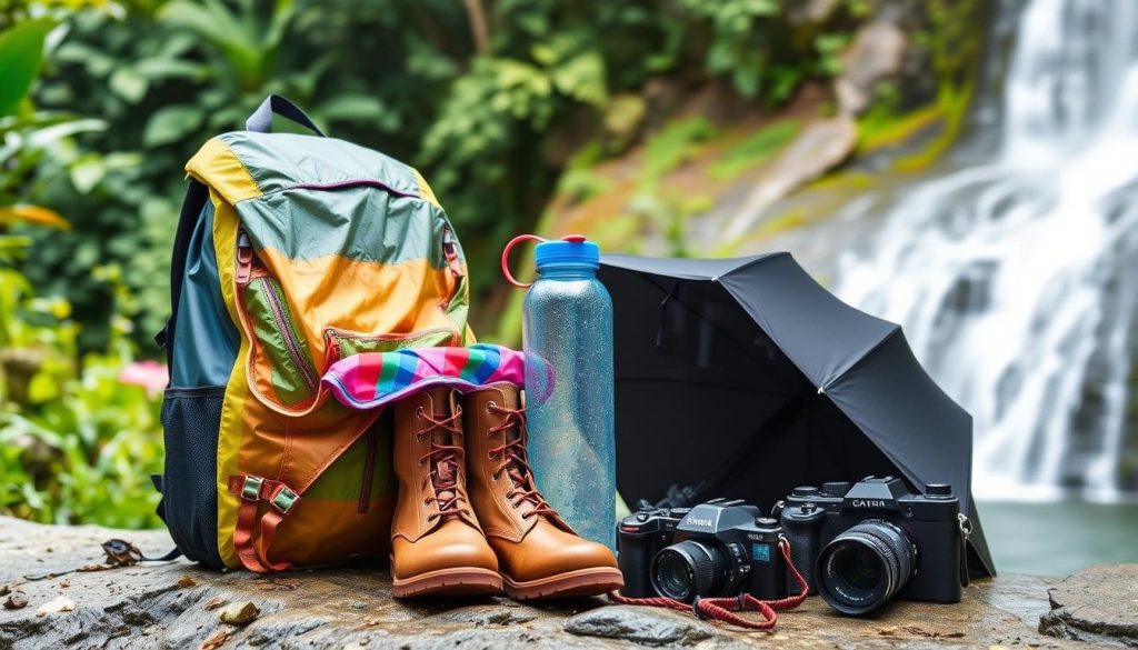 Essential items for rainy season visits to Kuang Si Waterfall Essential items for rainy season visits to Kuang Si Waterfall