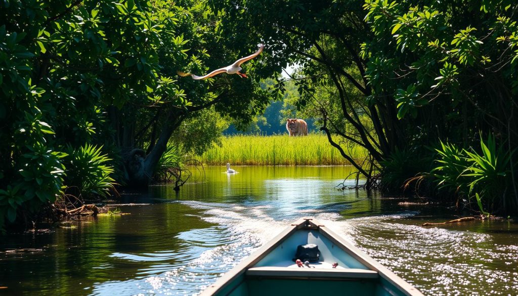 Exploring the Sundarbans by boat Exploring the Sundarbans by boat