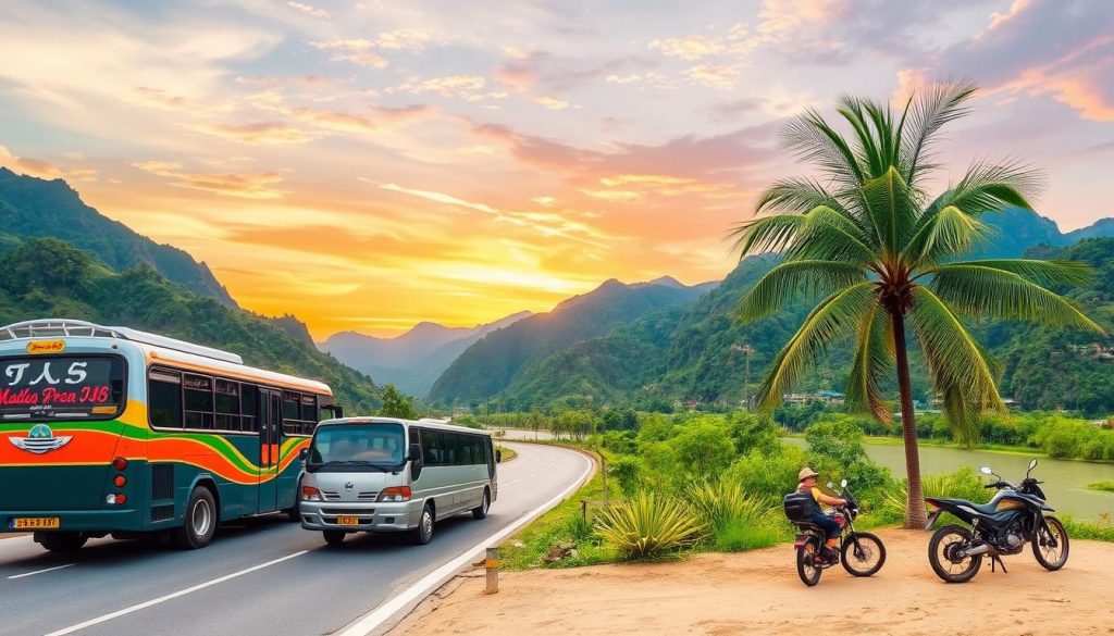 Get to Vang Vieng transportation methods Get to Vang Vieng transportation methods