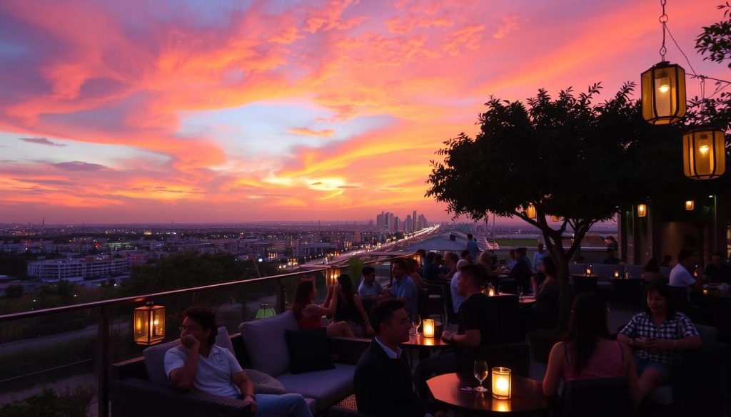 Ghoroub Sunset Bar and relaxing nightlife ambiance Ghoroub Sunset Bar and relaxing nightlife ambiance