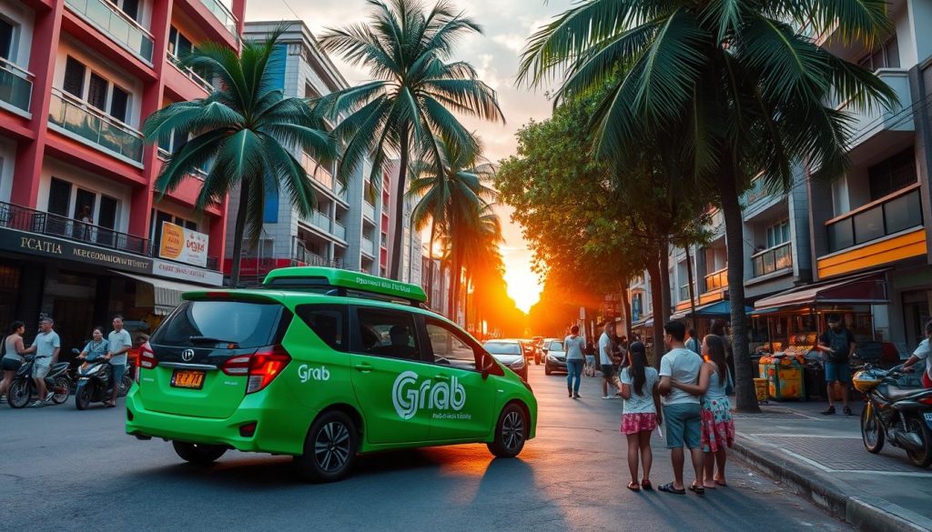 Grab ride-hailing service Grab ride-hailing service