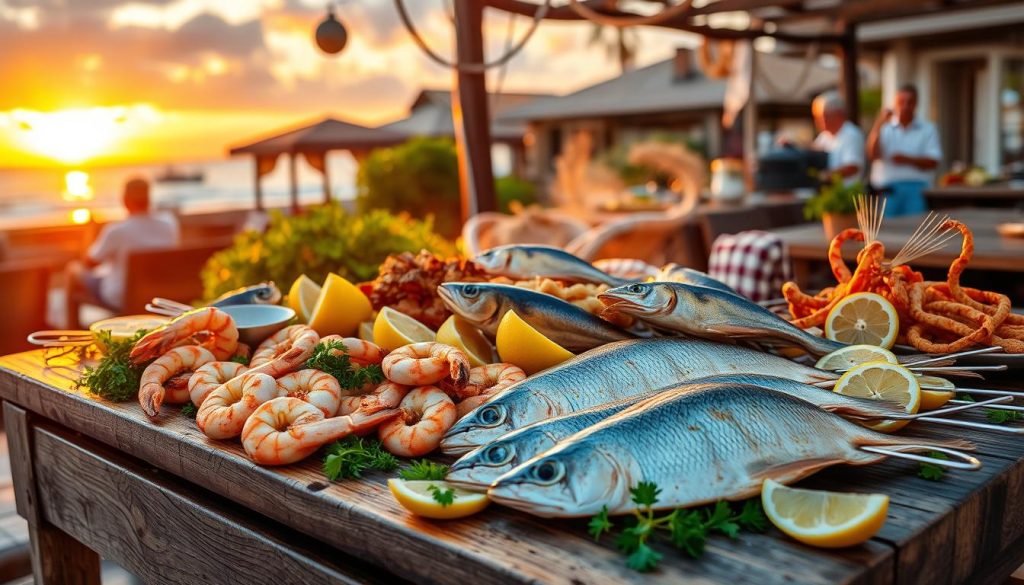 Grilled seafood Grilled seafood