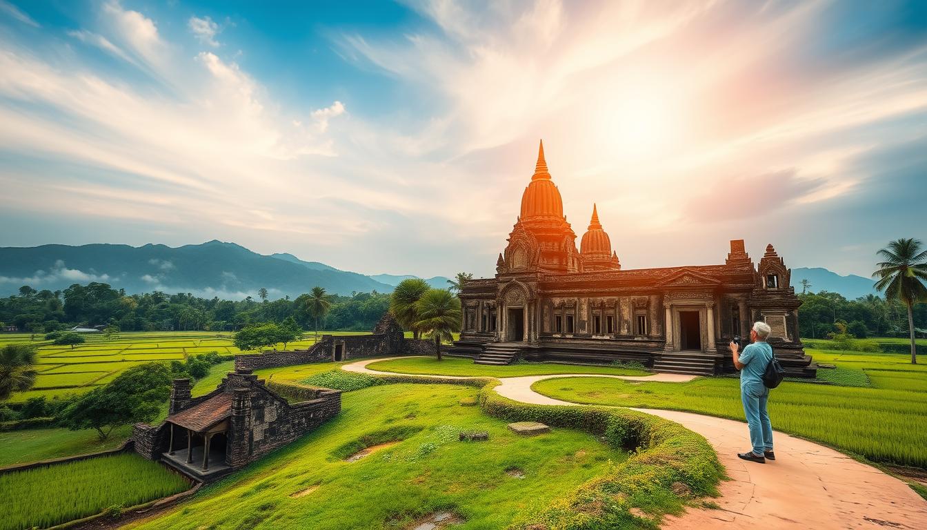 How can I experience Wat Phou with a local guide?