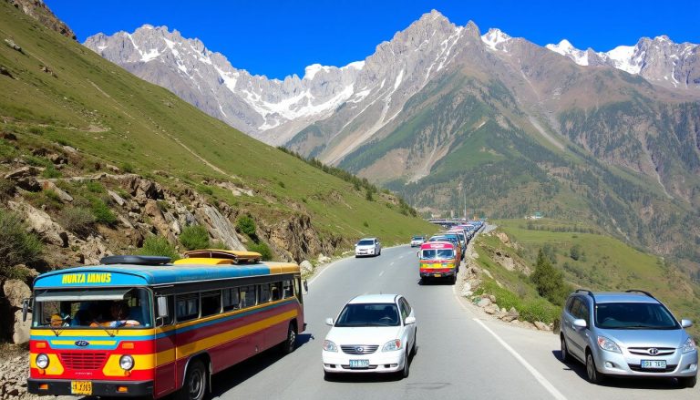 How can I reach Hunza Valley from major cities in Pakistan?