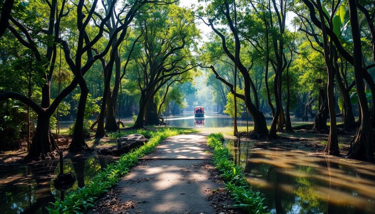 How can I reach Ratargul Swamp Forest from Sylhet city?