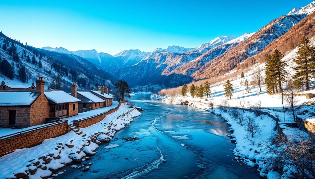 Hunza winter landscape Hunza winter landscape