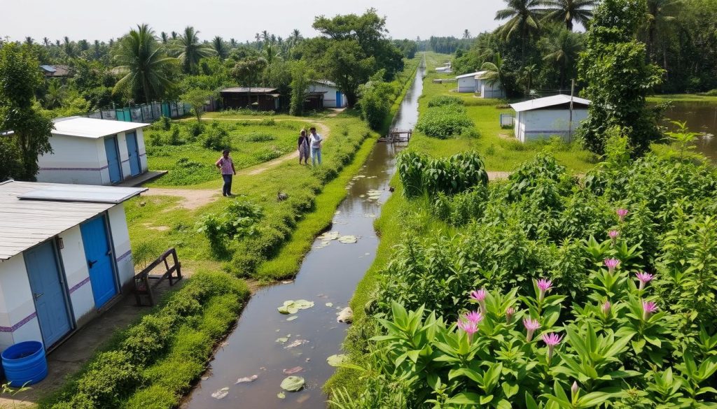 Improved sanitation in Sundarbans Improved sanitation in Sundarbans