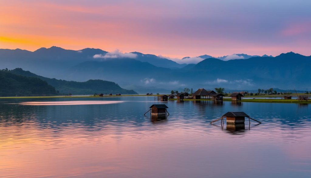 Inle Lake mountain lake in Shan highlands Inle Lake mountain lake in Shan highlands
