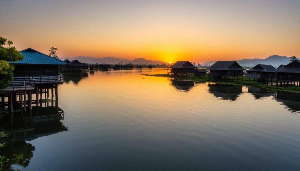 Inle Lake stilt houses Inle Lake stilt houses
