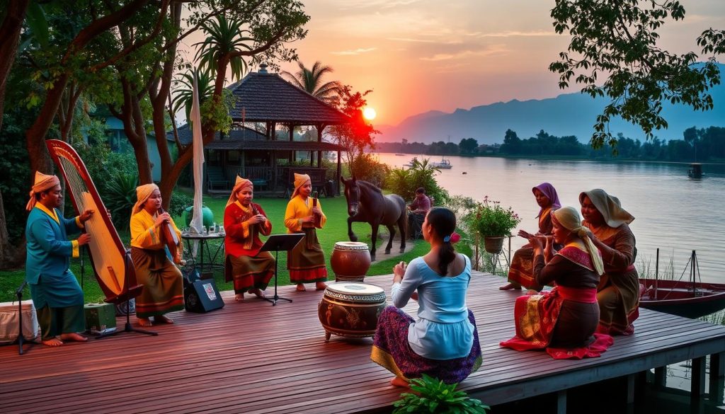 Inle Lake traditional music show Inle Lake traditional music show