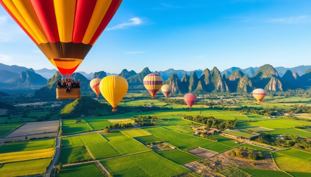 Is hot air ballooning available in Vang Vieng? Is hot air ballooning available in Vang Vieng?