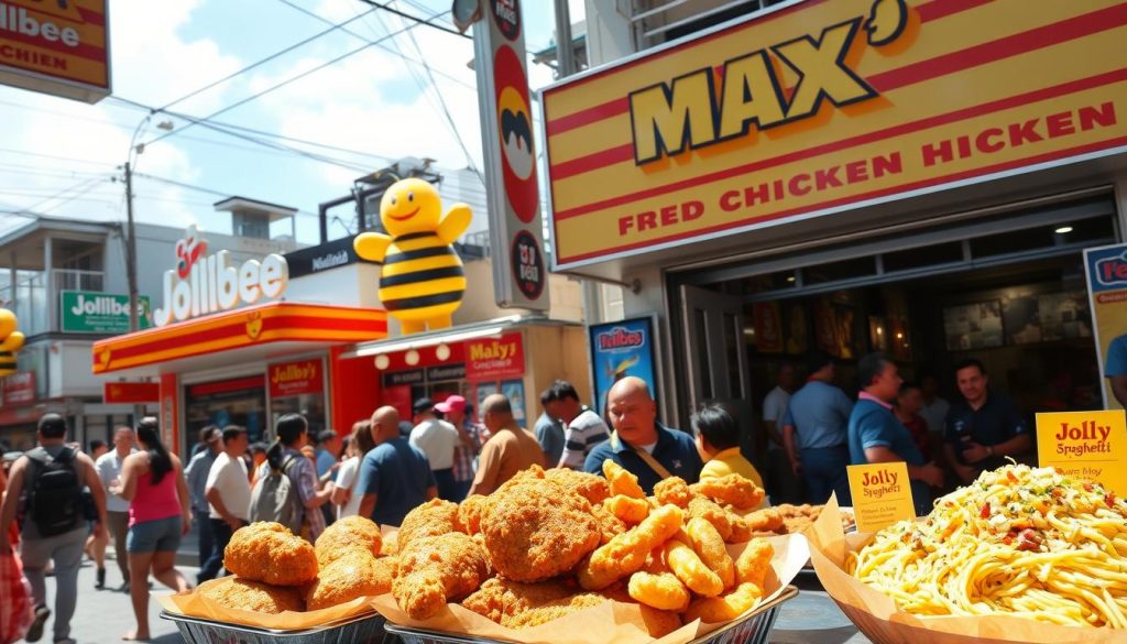 Jollibee and Max's Fried Chicken Jollibee and Max's Fried Chicken