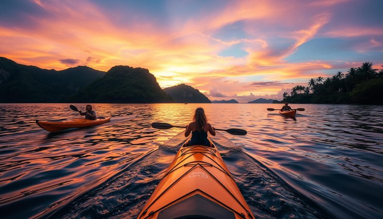 Kayaking Ngapali lagoon