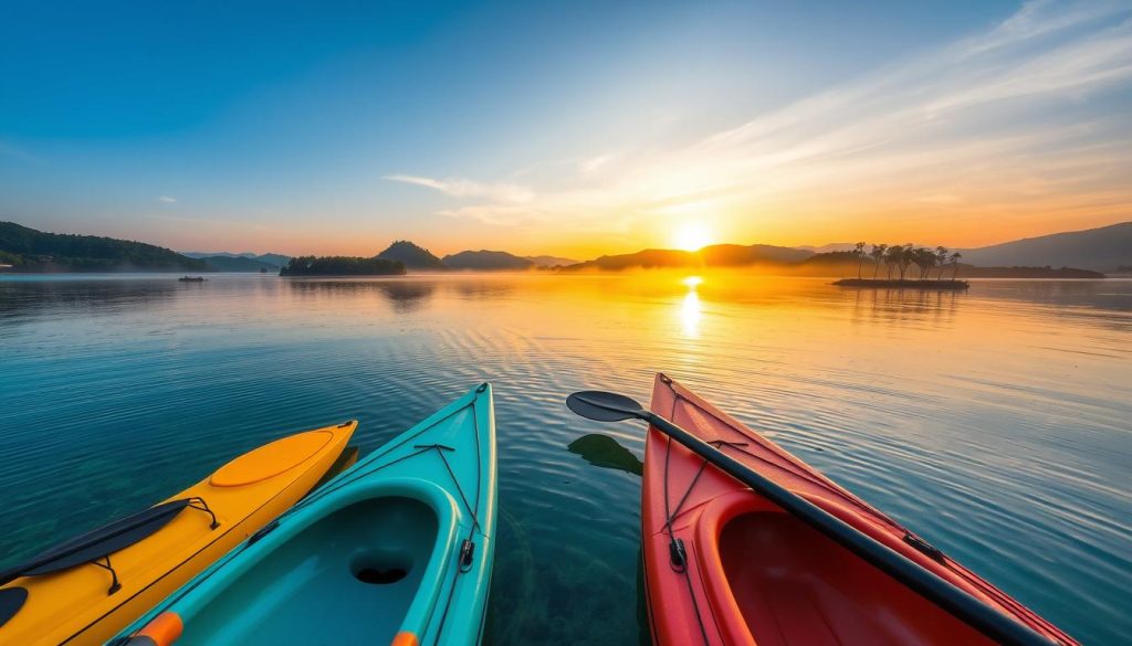Kayaking at Mohamaya Lake Kayaking at Mohamaya Lake