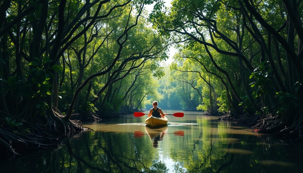 Kayaking in Mangrove Forest Kayaking in Mangrove Forest