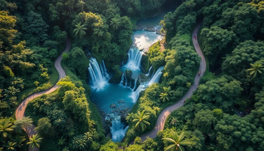 Kuang Si Falls access points Kuang Si Falls access points