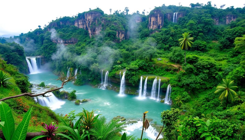 Kuang Si Waterfall overview Kuang Si Waterfall overview