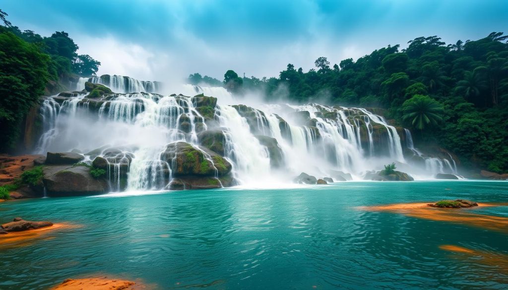 Kuang Si Waterfall rainy season experience Kuang Si Waterfall rainy season experience