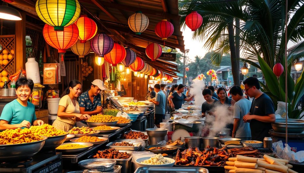 Lao street food scene Lao street food scene