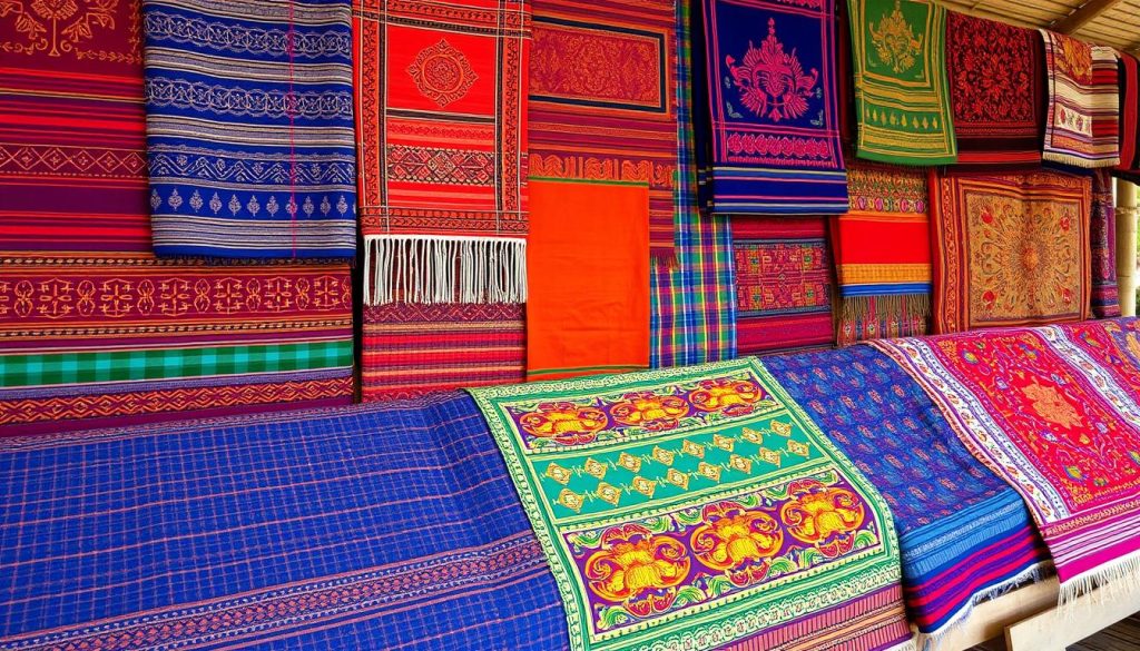 Lao traditional textiles showcase unique types of fabrics and patterns Lao traditional textiles showcase unique types of fabrics and patterns