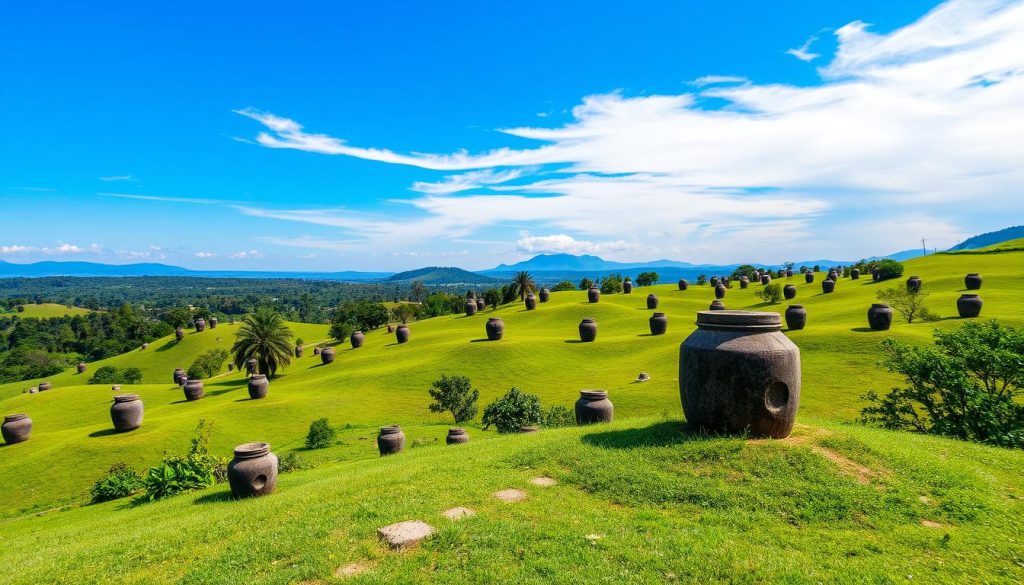 Laos archaeological site Plain of Jars Laos archaeological site Plain of Jars