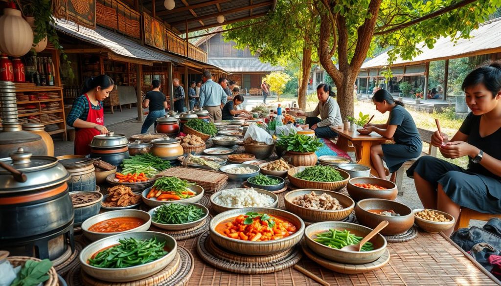 Local cuisine in villages Local cuisine in villages