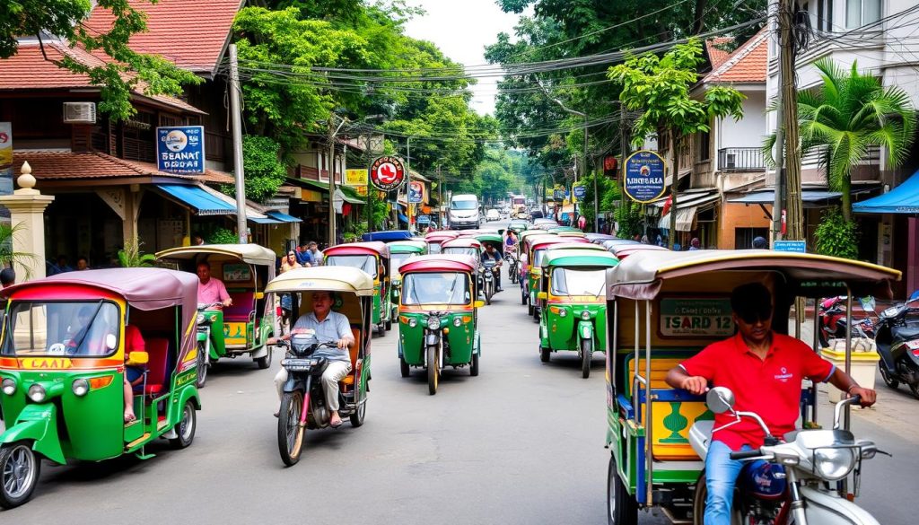 Local transportation in Vientiane Local transportation in Vientiane