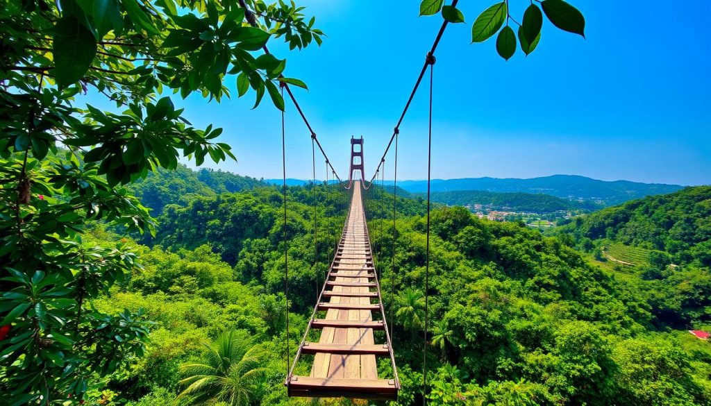 Lovachora hanging bridge Lovachora hanging bridge