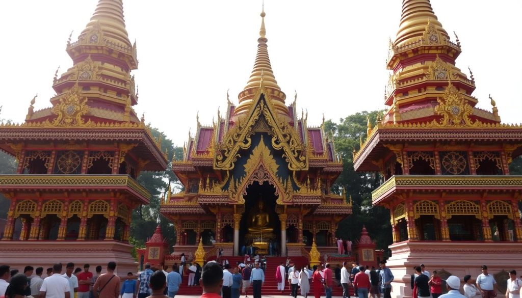 Mahamuni Pagoda, a cultural landmark in Mandalay Mahamuni Pagoda, a cultural landmark in Mandalay