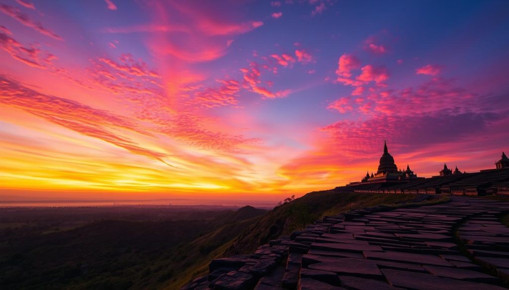Mandalay Hill sunset view Mandalay Hill sunset view