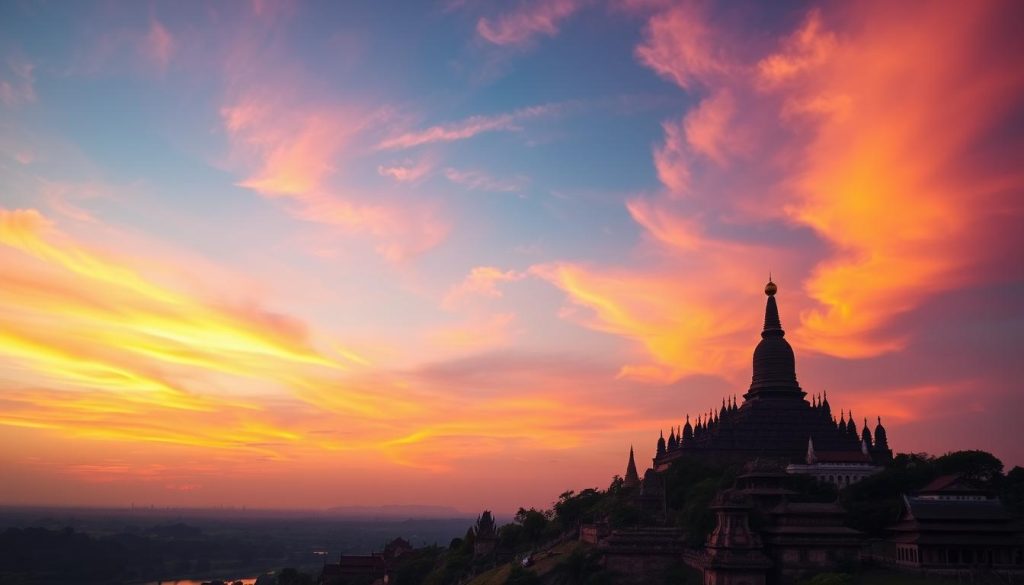 Mandalay sunset view Mandalay sunset view
