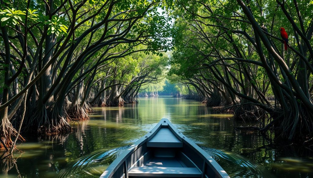 Mangrove forest boat ride Mangrove forest boat ride