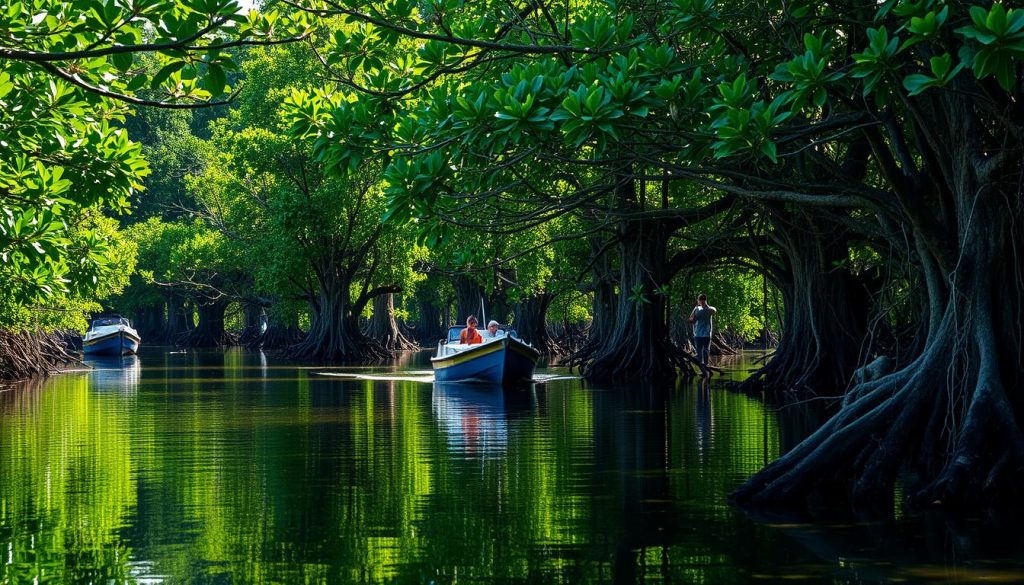 Mangrove forest boat ride Mangrove forest boat ride
