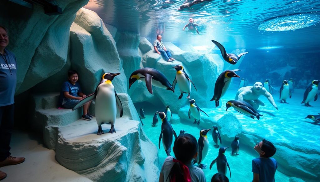 Manila Ocean Park penguin exhibit Manila Ocean Park penguin exhibit