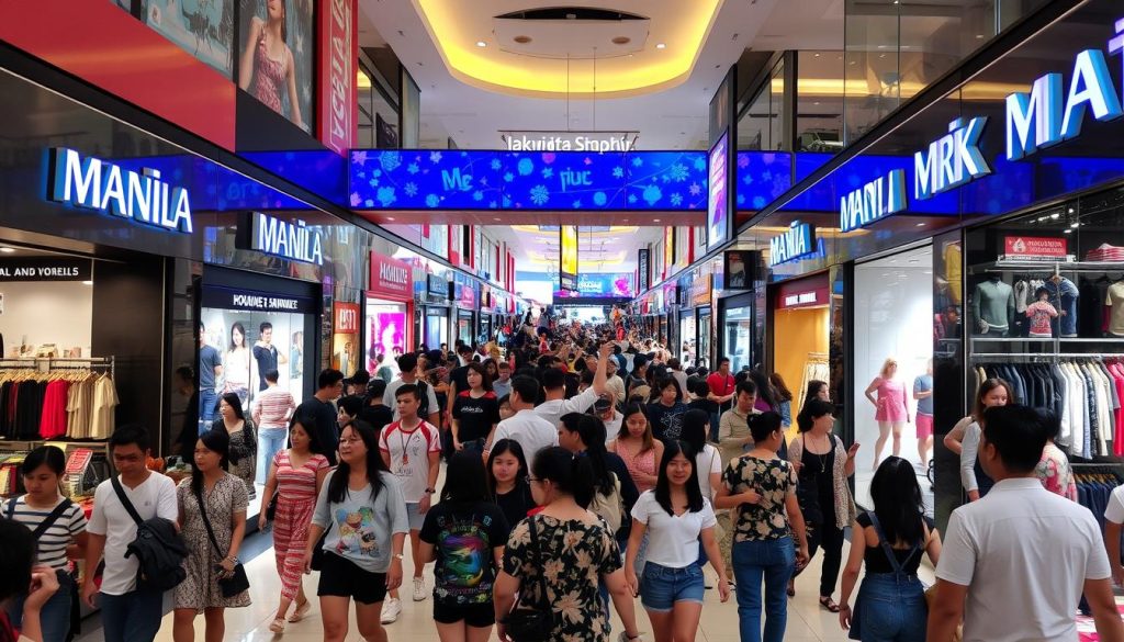 Manila shopping scene Manila shopping scene