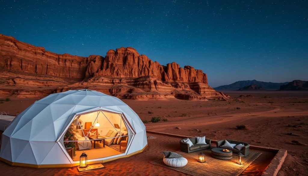 Martian Dome glamping in Wadi Rum Martian Dome glamping in Wadi Rum