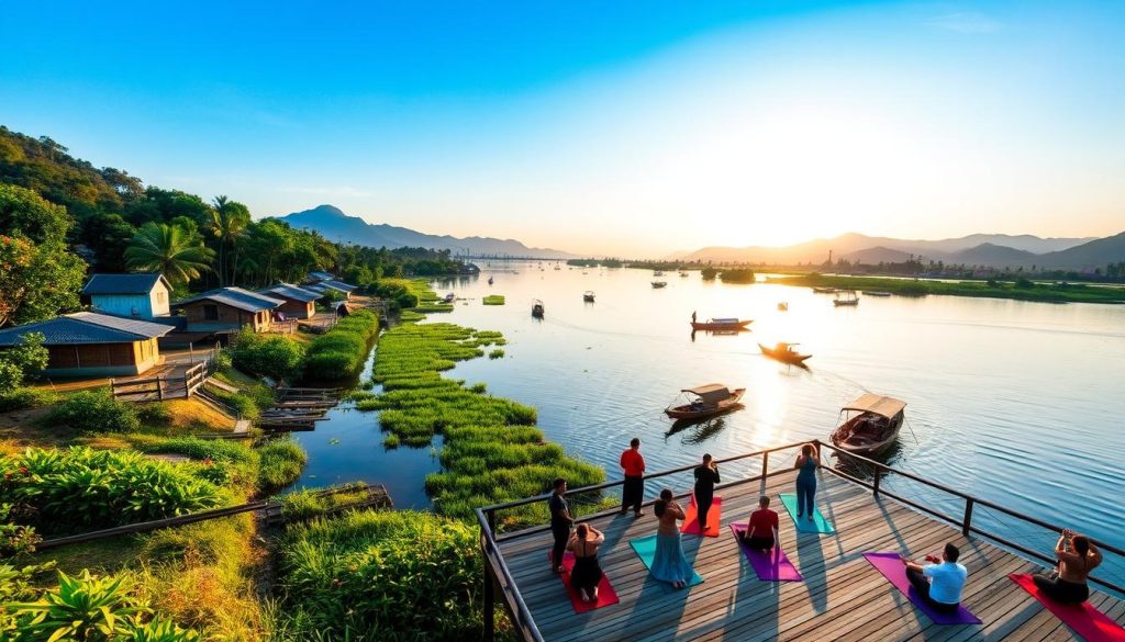 Mekong River retreat activities Mekong River retreat activities