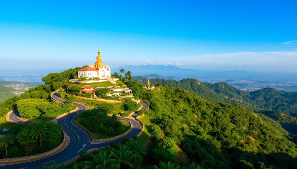 Mount Popa travel routes from Bagan Mount Popa travel routes from Bagan