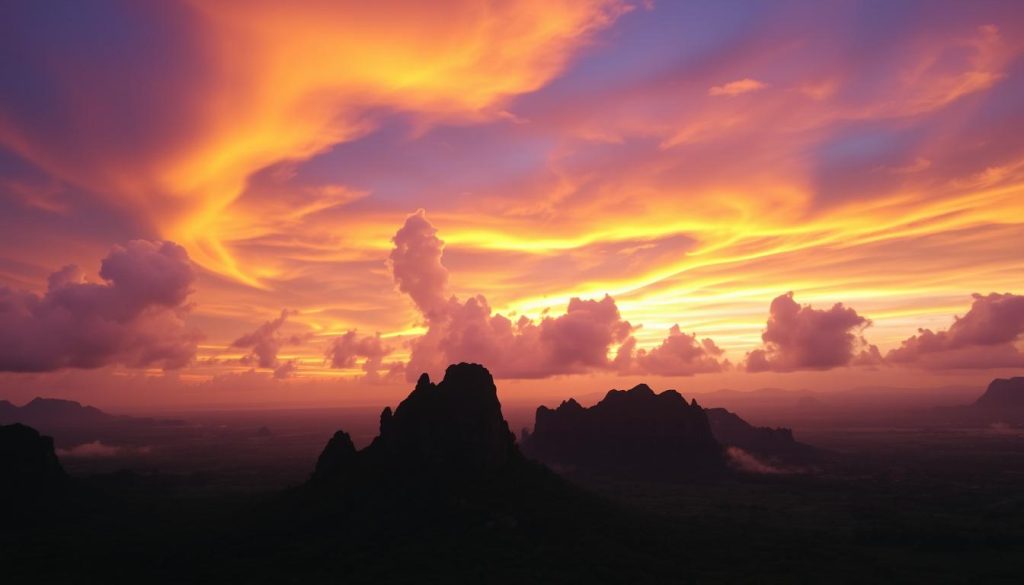 Nam Xay viewpoint sunset Nam Xay viewpoint sunset
