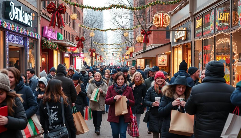 Newark pre-holiday shopping